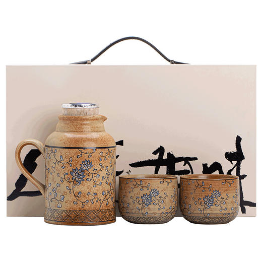 缠枝莲古陶小暖壶复古闷茶壶茶杯陶瓷保温壶茶具商务礼品伴手礼 商品图4