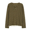 NEELLY纳俪商场同款秋新款经典复古条纹针织衫女撞色通勤长袖上衣N25082A01081 商品缩略图3