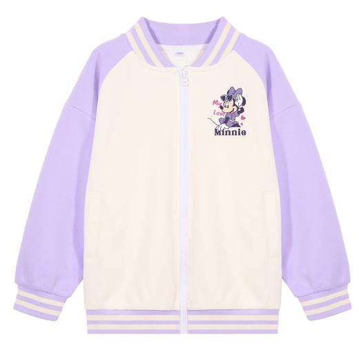 迪士尼女童外套秋季2024新款女大童棒球服春秋儿童上衣小女孩秋装 商品图7