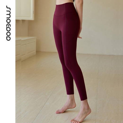 SMOEDOD/水沐伊朵高腰九分裤瑜伽女超强弹性健身裤修身外穿6637 商品图4