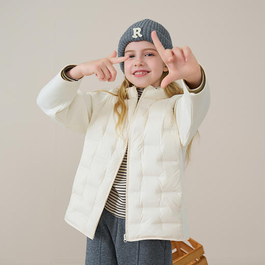 【鹅绒】儿童羽绒服2025秋冬女童校服神器男童运动夹克女士内胆 商品图2