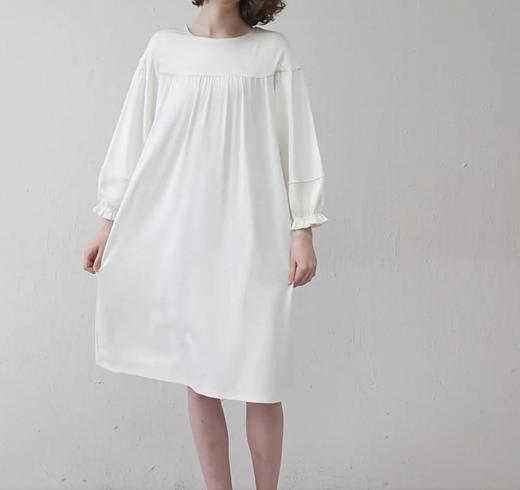 【双皮奶丝】SCHIESSER德国舒雅女士莫代尔氨纶长袖连衣裙家居裙 年轻 时尚 质感 31/25713D 商品图0