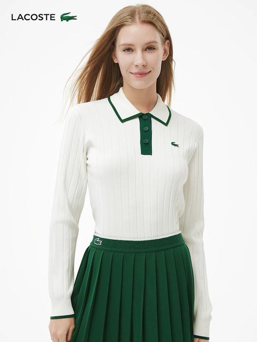 法鱼女装25新款高尔夫系列Polo领长袖针织衫|AF8544 商品图1