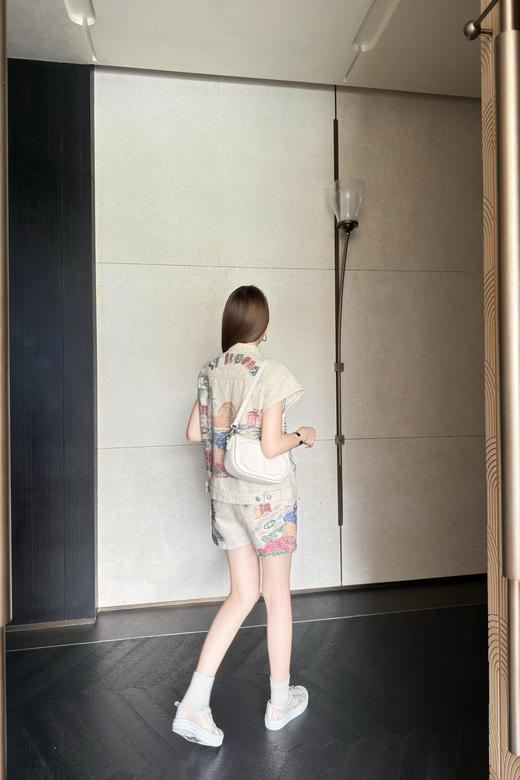 TY458- 迪奥 25Fw早秋新款 沙滩椰林涂鸦牛仔马甲(PG*MM)9.16直播款 商品图6