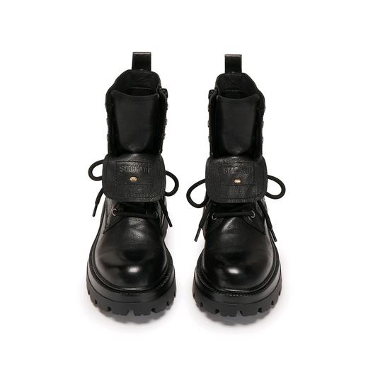 【云粉节】【思加图】BF楼思加图2025新款胡椒乐队黑色马丁靴中筒厚底增高时装靴女EIW04, 吊牌价2290 商品图9