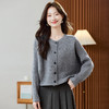 好看蝙蝠袖针织开衫，慵懒风宽松短款毛衣外套CC-QL-8346 商品缩略图0