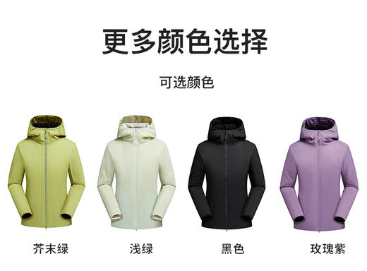 【石墨烯发热黑科技】3重锁温 防风御寒女士轻量化聚酰亚胺科技棉服BSW25066 商品图3