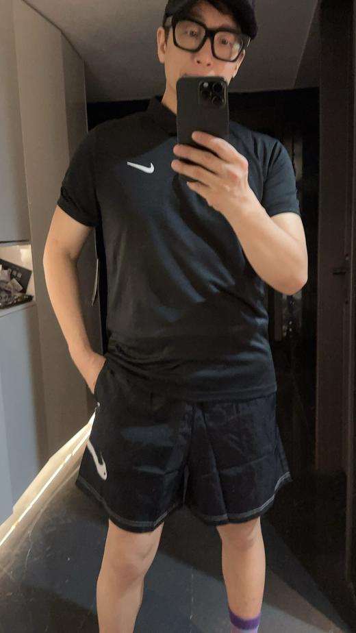 NK速干纯色运动短袖Polo衫（波哥蕾姐都是黑色M 白色XL） 商品图14