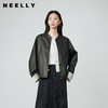 NEELLY纳俪商场同款秋季新款新中式休闲皮衣外套女优雅通勤上衣N25084C06618 商品缩略图0