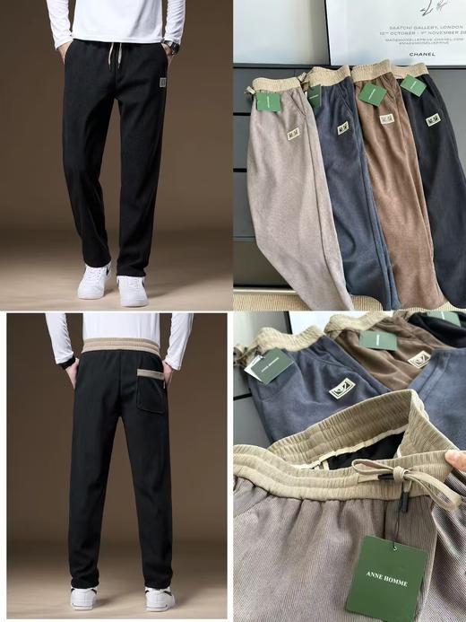 高端精品👊免烫系列❗高级品牌ANNE HOMME【男士撞色灯芯绒休闲裤】破价秒杀先到先得！数量有限❗️  ✅甄选优质面料，触感细腻柔和，上身舒适不紧绷，免熨免烫免打理！ 商品图0
