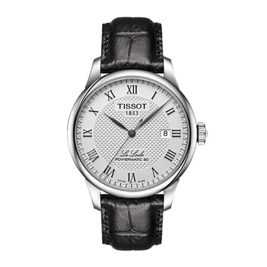 天梭Tissot力洛克系列80机芯机械男表银盘皮带 T006.407.16.033.00 商品图4