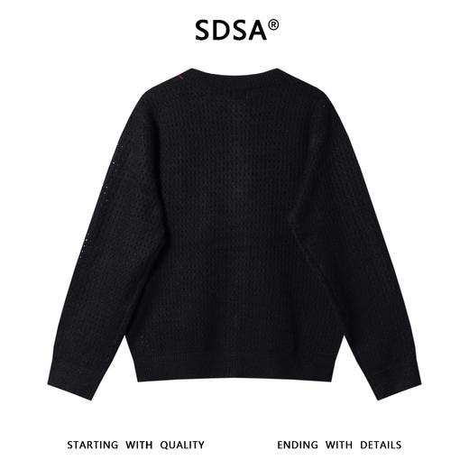 2218SDSA男士秋冬新款痞帅男装复古休闲撞色开衫针织衫慵懒风圆领毛衣 商品图5