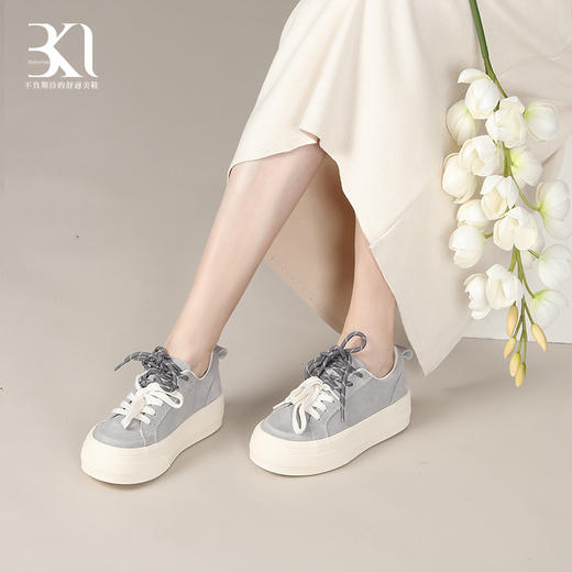 BAKERLOO双色鞋带厚底松糕鞋 商品图5