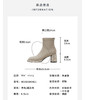 Westory2025年冬季水台烫钻圆粗跟方头瘦瘦靴百搭包腿短靴W25DS85421 商品缩略图10