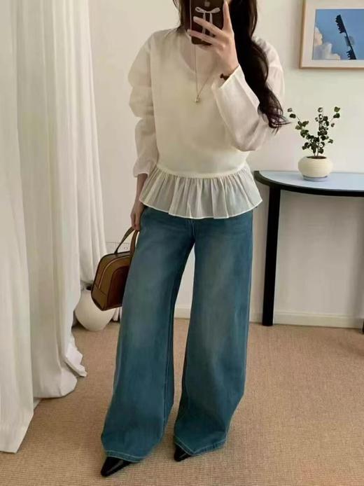 天丝棉！【秋上新】8939 多穿款82%天丝棉超仙两件套长袖小衫-喜出 商品图3