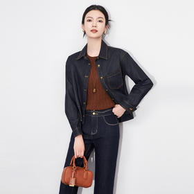 「高货wl」全新升级【铂金会员330/天猫439/差价109】(20321)洛诗琳复古松弛休闲牛仔外套2025秋季短款百搭夹克外套女