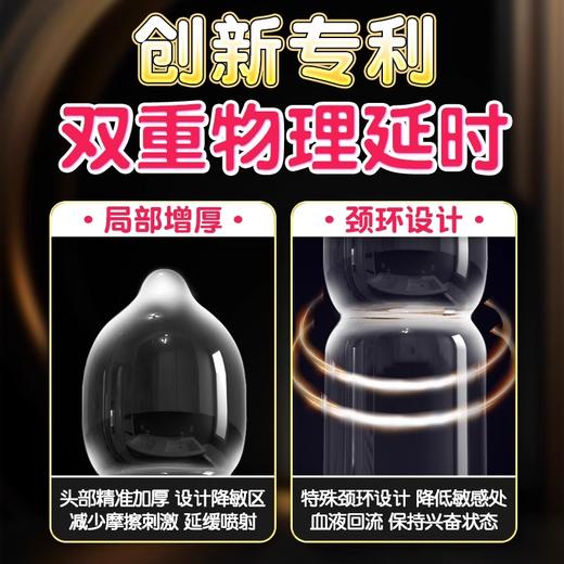 第六感安全套 物理持久避孕套18只 延时加厚降敏情趣套套 男用成人用品 商品图3