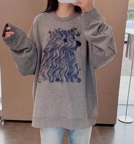 G1511 JN 狗狗图案套头卫衣 商品图0
