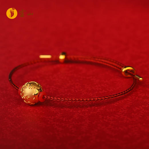 灵山开运金·六字真言圆珠手绳 商品图2