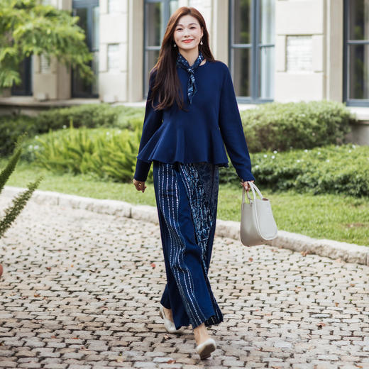 【林栖设计小店】（现货）荷叶边T恤莫代尔优雅百搭多色修身2025秋季新款上衣女1954146 商品图1