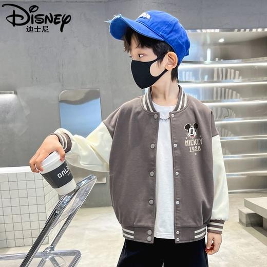 迪士尼男童外套春季2025新款儿童棒球服春秋上衣大童夹克男孩春装 商品图1