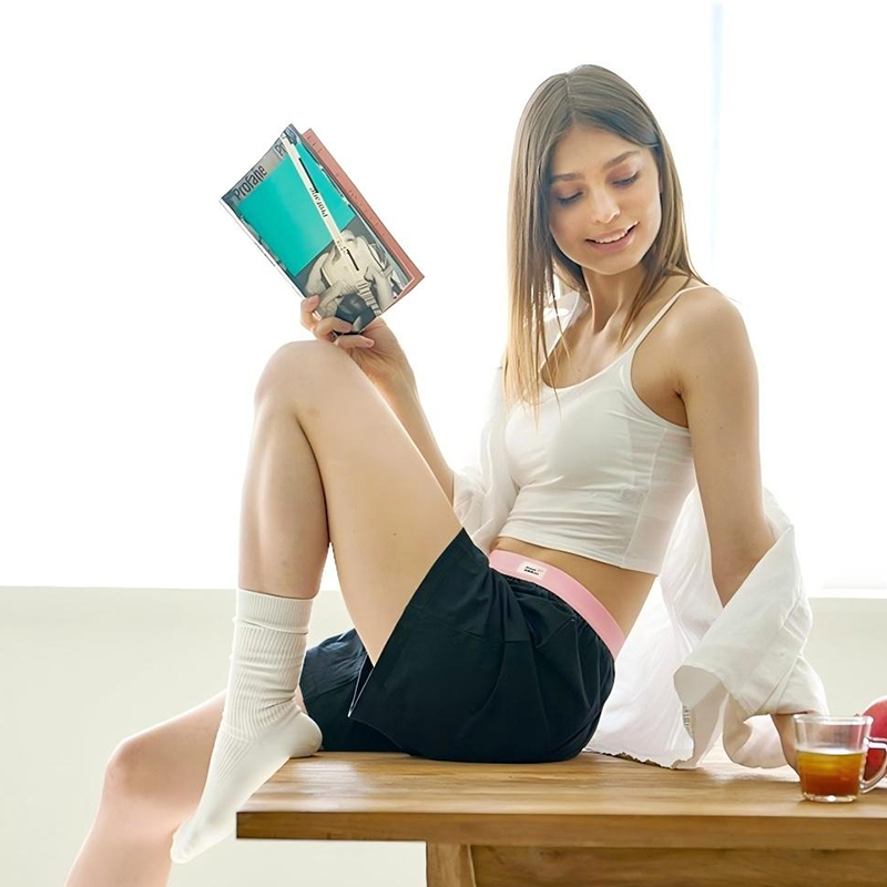 免穿内裤  一“裤”到底 | Jenny Ribbon纯棉云感系列 2in1内裤家居短裤（三色可选）