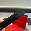 G508菲拉格慕皮带，黑色纯色光面腰带，配红色礼盒包装 商品缩略图3
