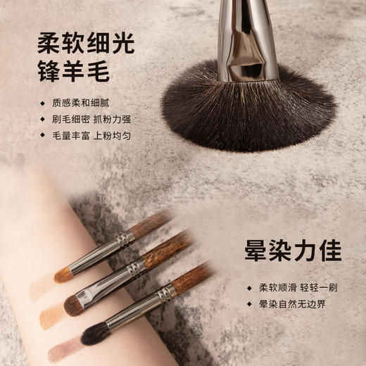 化妆刷套刷高级22支动物羊毛化妆刷套装沧州眼影鼻影刷化妆师推荐 商品图1