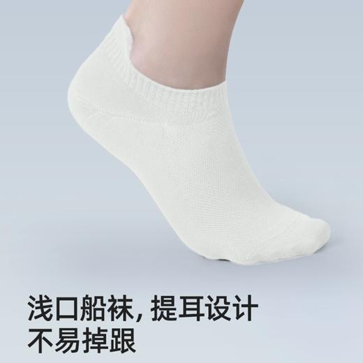 SUKENO夏季新款短款男袜高弹棉感防掉跟提耳透气船袜 商品图1