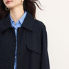 【09/17新品】熙世界淡人穿搭风衣外套女高级感格纹翻边袖中长款大衣2025秋新款 商品缩略图2