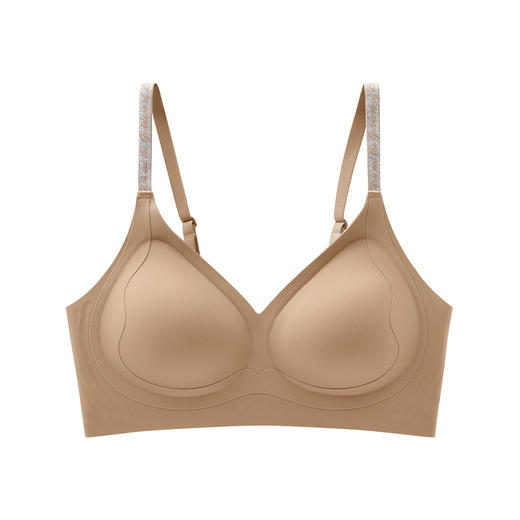 芬腾无痕内衣女小胸聚拢隐形肤色粉底液光面文胸无钢圈收副乳胸罩 商品图4