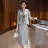YBY L847西装连衣裙两件套时尚气质女神范身套装裙 商品缩略图0