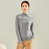 【100绵羊毛】罗蒙秋冬百搭时尚保暖羊毛衫半高领打底衫毛衣上衣女 商品缩略图3