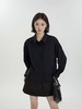 冰点价！仅限11.11！退货勿拍【秋新品】古泥7779 短款小开叉黑色衬衫-喜出 商品缩略图0