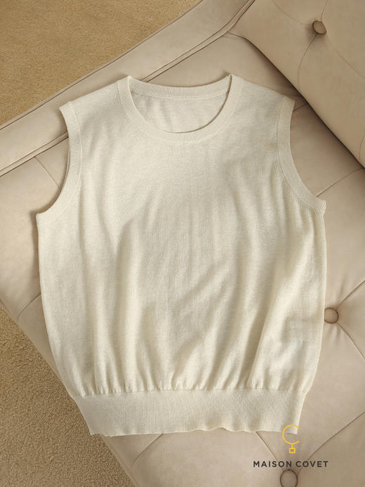 MAISON COVET 无袖银丝针织上衣 商品图1