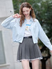 【百图lulu定制】【冰淇淋衬衫】 抽绳显瘦  薄款衬衫  短外套  百搭夹克 商品缩略图0
