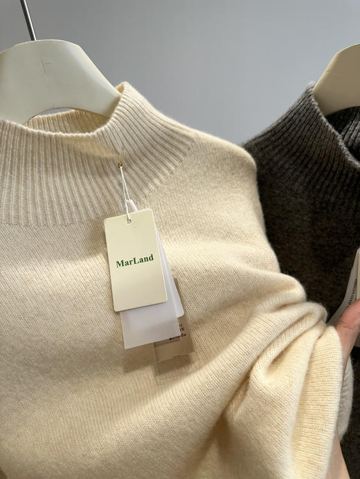 超级好货‼️出口订单~【意大利Marland100%羊毛衫合集】圆领/半高领/烫钻款都有！清完无补 ✅光泽好/杂质少/弹力大/保暖性强，手感无敌好！ 商品图14
