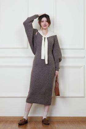 Le Malene 慵懒针织背心裙披肩套装 18900