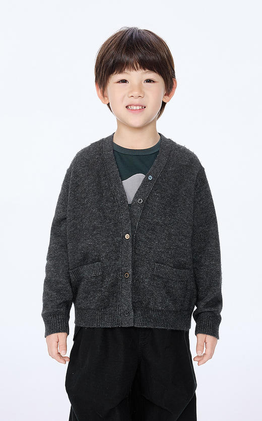 jnby   25年冬款  短款开襟针织衫  1P0312350 商品图4