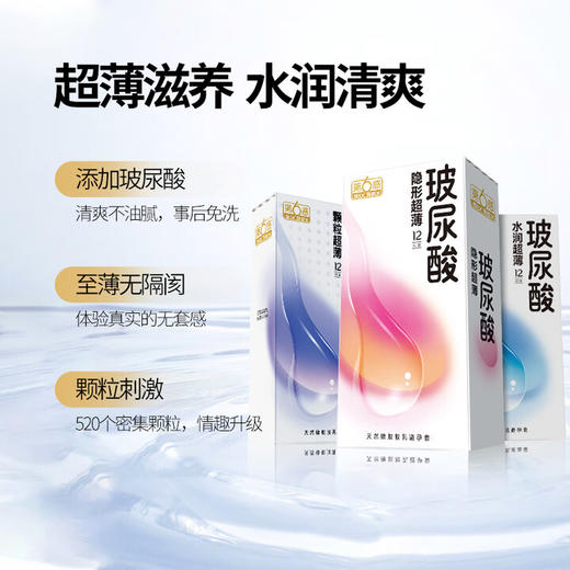 第六感避孕套玻尿酸36只情趣超薄安全套 带刺大颗粒男女计生成人用品 商品图3