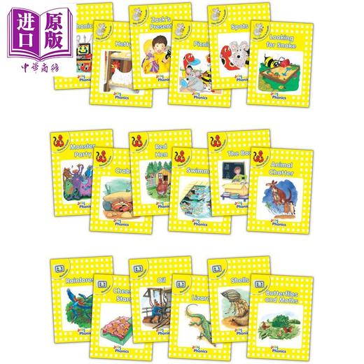 【中商原版】Jolly Phonics Readers Level 2 Complete Set 快乐自然拼读读物黄色等级18本套装 2级 英文原版英语分级读物 商品图0