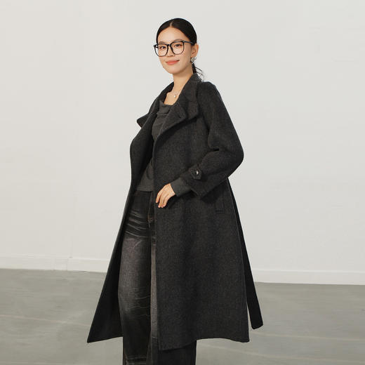 极简立领双面尼大衣-纪念日百货门店同款165197649 商品图0