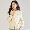 25秋季新款丝滑软弹挺阔有型连帽拉链开衫宽松卫衣短外套女22652 商品缩略图0