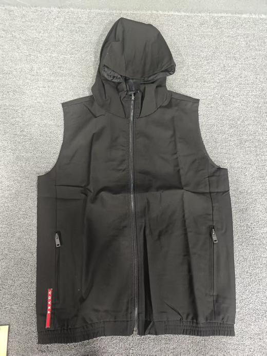 夏季连帽男士拉链休闲无袖马甲 商品图3