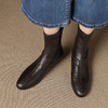 OLD 1232复古方头粗跟短靴法式气质大码弹力瘦瘦靴 商品缩略图1