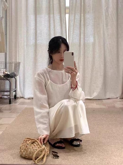 天丝棉！【秋上新】8939 多穿款82%天丝棉超仙两件套长袖小衫-喜出 商品图4