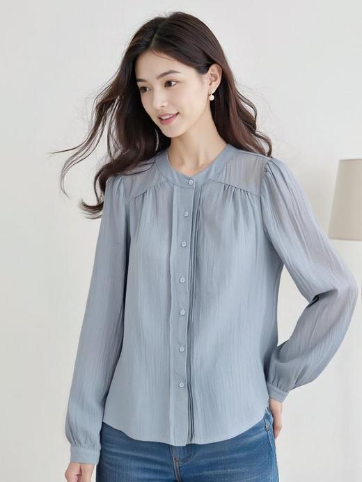 冰点价！仅限11.11！退货勿拍【秋新品】古泥品牌7915圆领长袖小衫-喜出 商品图3