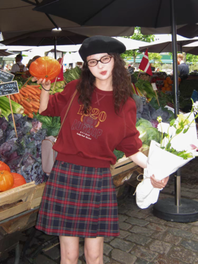 浮生八记/25C127/“秋日苏格兰”英伦一片式两穿格纹半裙