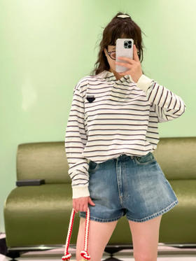 TY464- 普拉达 25新款条纹翻领polo衫(PG*MM)9.16直播款