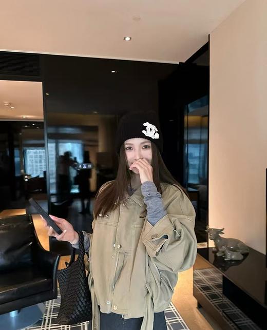 TY452-Chanel 香奈儿 山茶花logo羊毛针织帽（PG*MM）9.16直播款 商品图2